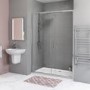 GRADE A1 - Sliding Shower Door 1200 6mm Glass - Juno Range