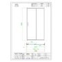 1100mm Black Sliding Shower Door 8mm Glass - Pavo