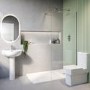 GRADE A2 - 1100mm Frameless Wet Room Shower Screen - Corvus