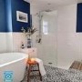 GRADE A1 - Wetroom Panel 1100mm Chrome 8mm Glass - Corvus Range