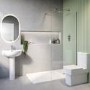 ONLY OPENED - Wetroom Panel 1200mm Chrome 8mm Glass - Corvus Range