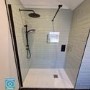 900mm Black Shower Screen for Wet Room & Walk In Shower - Corvus