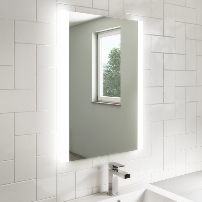 GRADE A1 - Frontlit Diffused Illuminated Bathroom Mirror 600 x 800mm - Pegasus
