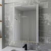 Rectangular LED Bathroom Mirror with Demister 600 x 800mm - Pegasus