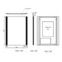 GRADE A2 - Pegasus Illuminated LED Bathroom Mirror with Demister - 600 x 800mm