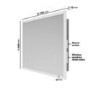GRADE A1 - LED Bathroom Mirror with Bluetooth & Shaver Socket 700 x 500mm - Divine