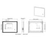 ONLY OPENED - LED Bathroom Mirror with Bluetooth & Shaver Socket 700 x 500mm - Divine