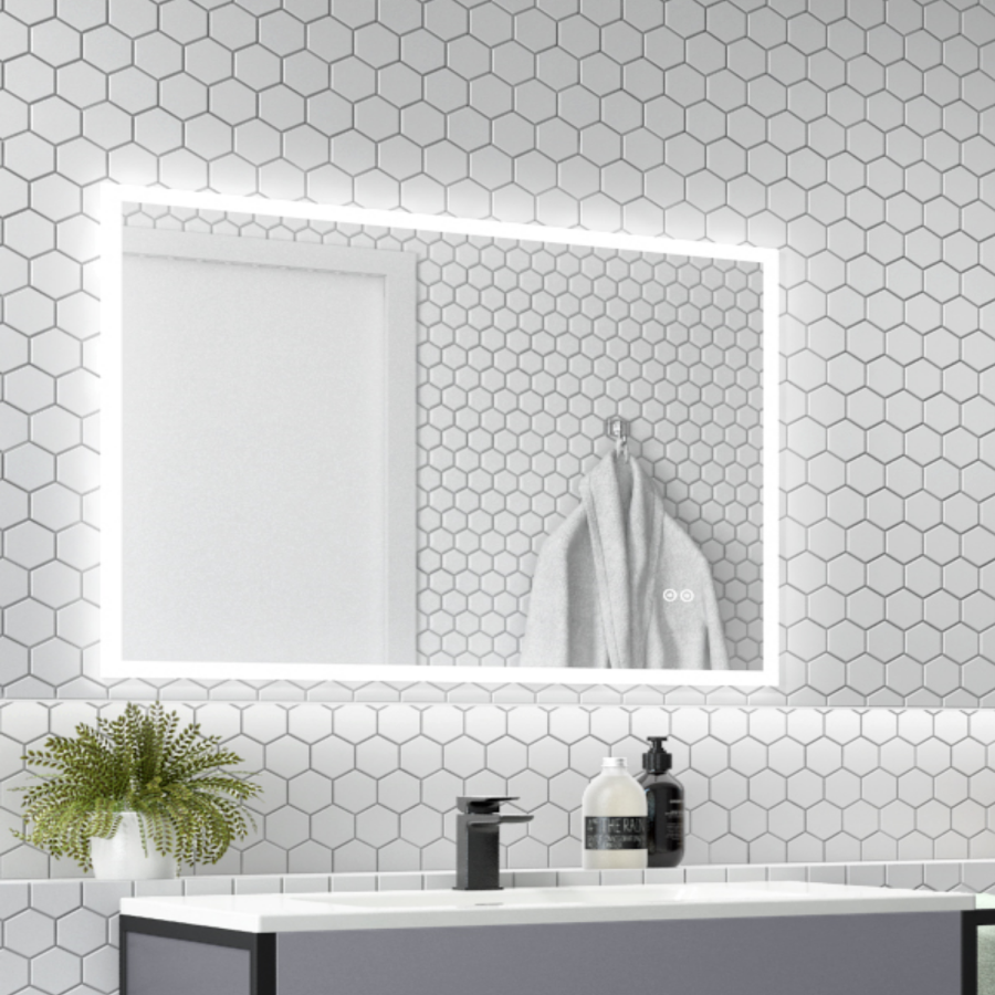GRADE A1 - Divine Bluetooth 500x700mm Illuminated Mirror