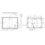 Rectangular Heated Bathroom Mirror with Lights Shaver Socket & Bluetooth Speaker 700 x 500mm - Divine