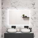 A1/BeBa_26147A ONLY OPENED - Rectangular LED Bathroom Mirror with Bluetooth & Shaver Socket 1000 x 700mm - Divine