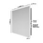 ONLY OPENED - Rectangular LED Bathroom Mirror with Bluetooth & Shaver Socket 1000 x 700mm - Divine