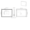GRADE A1 - Rectangular LED Bathroom Mirror with Bluetooth &amp; Shaver Socket 1000 x 700mm - Divine
