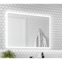GRADE A1 - Divine Illuminated Touch Sensor Mirror with Bluetooth 1000 x 700mm