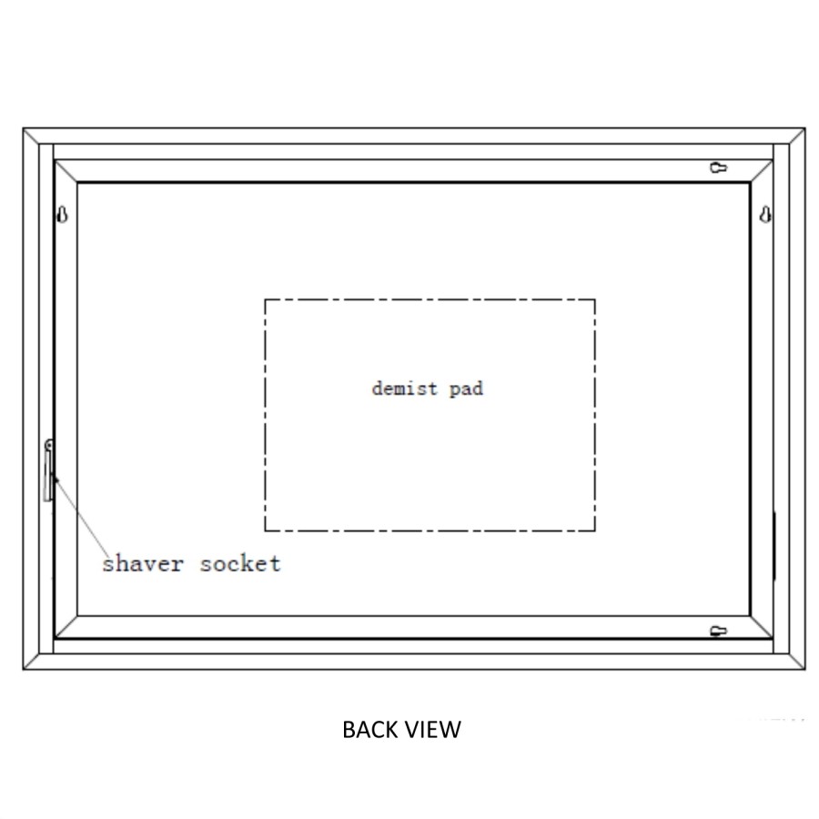 GRADE A2 - Divine Illuminated LED Bathroom Mirror with Demister Bluetooth & Shaver Socket - 1000 x 700mm