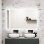 GRADE A1 - Rectangular LED Bathroom Mirror with Bluetooth & Shaver Socket 1200 x 800mm - Divine