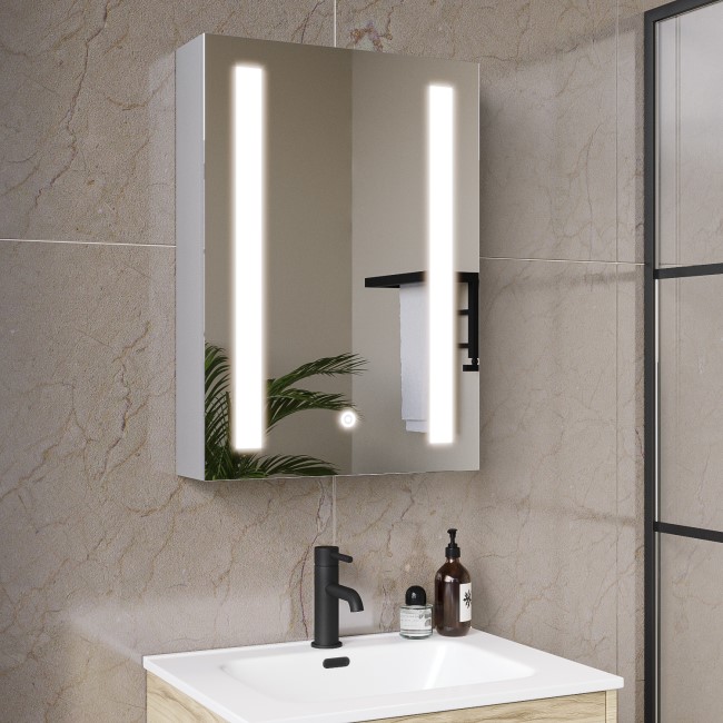 Chrome Mirrored Bathroom Cabinet