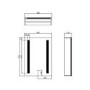 GRADE A1 - 500 x 700mm Illuminated Mirrored Bathroom Cabinet Single Door -  Phoenix