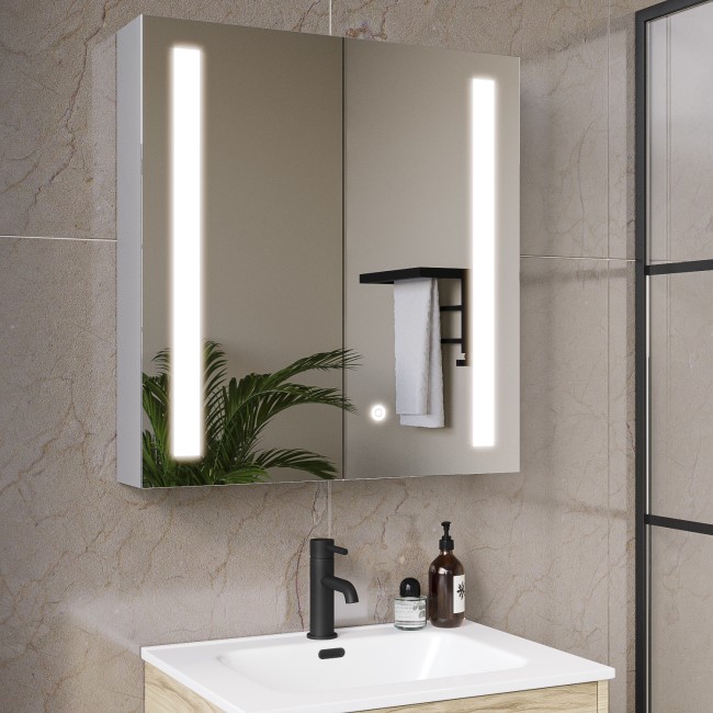 Chrome Mirrored Bathroom Cabinet