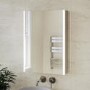 GRADE A1 - Chrome Mirrored Bathroom Cabinet with Lights and Shaver Socket 500 x 700mm - Mizar