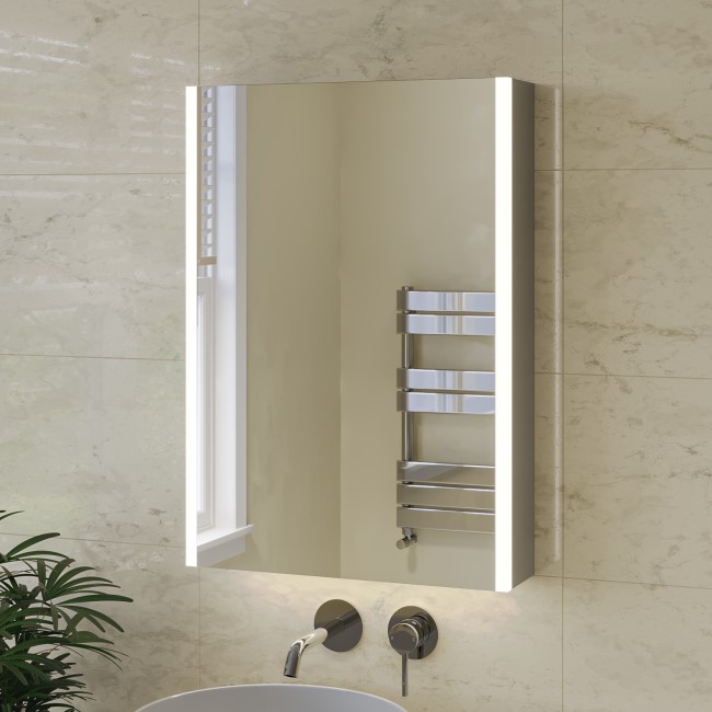 Slimline Bathroom Mirror With Shaver Socket Matttroy