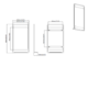 GRADE A2 - Black Bathroom Mirror with Shelf - 500 x 900mm - Nero