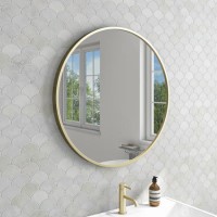 GRADE A2 - Alcor Brushed Gold Bathroom Mirror - 800 x 800mm