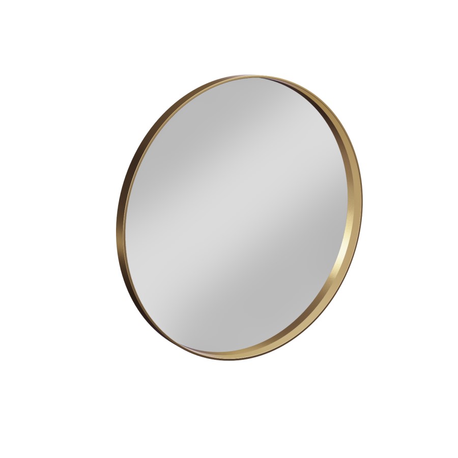 GRADE A2 - Alcor Brushed Gold Bathroom Mirror - 800 x 800mm