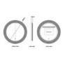 GRADE A1 - Round LED Illuminated Touch Sensor Bathroom Mirror 800 x 800mm - Empire