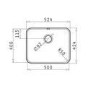 ONLY OPENED - Single Bowl Undermount Chrome Stainless Steel Kitchen Sink - Enza Isabella