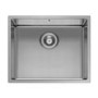 Refurbished Enza YaraSingle Bowl Undermount and Inset Chrome Stainless Steel Kitchen Sink