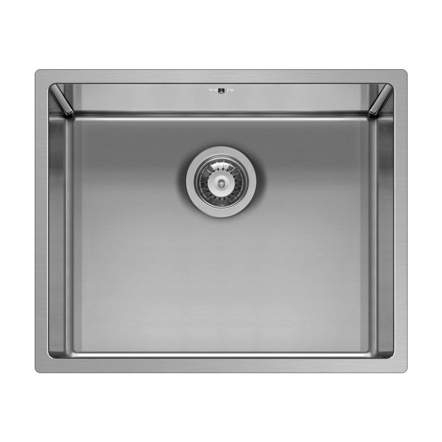 GRADE A2 - Single Bowl Undermount and Inset Chrome Stainless Steel Kitchen Sink - Enza Yara