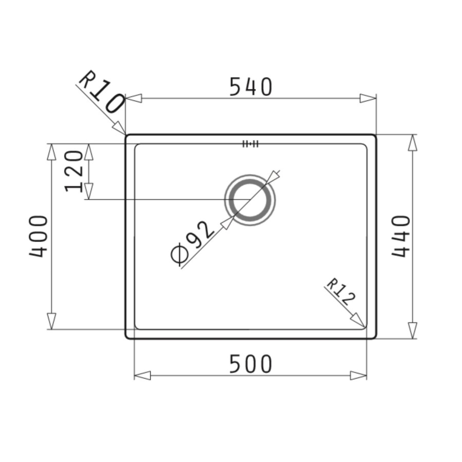 GRADE A2 - Single Bowl Undermount and Inset Chrome Stainless Steel Kitchen Sink - Enza Yara