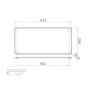 Single Bowl Undermount and Inset Chrome Stainless Steel Kitchen Sink and Glass Chopping Board - Enza Yara