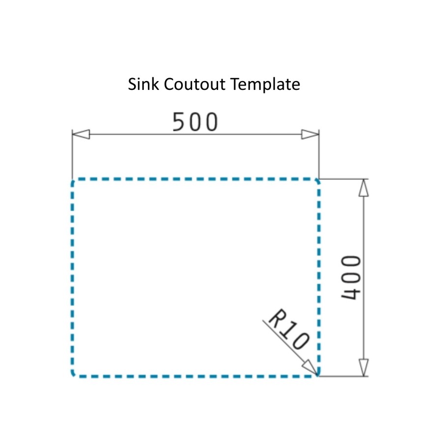 ONLY OPENED - Single Bowl Undermount White Granite Composite Kitchen Sink - Enza Madison