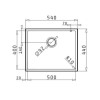 GRADE A1 - Box Opened Enza Madison Single Bowl Undermount White Granite Composite Kitchen Sink