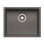 GRADE A1 - Single Bowl Undermount Grey Granite Composite Kitchen Sink - Enza Madison