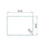 ONLY OPENED - 1.5 Bowl Undermount White Granite Composite Kitchen Sink Reversible - Enza Madison