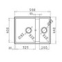 ONLY OPENED - 1.5 Bowl Undermount White Granite Composite Kitchen Sink Reversible - Enza Madison