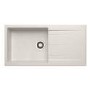 Single Bowl Inset White Granite Composite Kitchen Sink - Enza Madison
