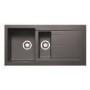 1.5 Bowl Inset Grey Granite Composite Kitchen Sink - Enza Madison