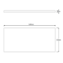 1600mm Acrylic Bath Front Panel - Better Bathrooms