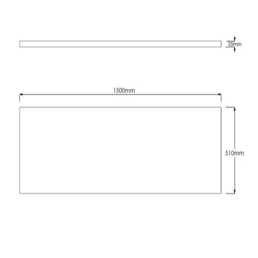 1500mm Acrylic Bath Front Panel - Better Bathrooms