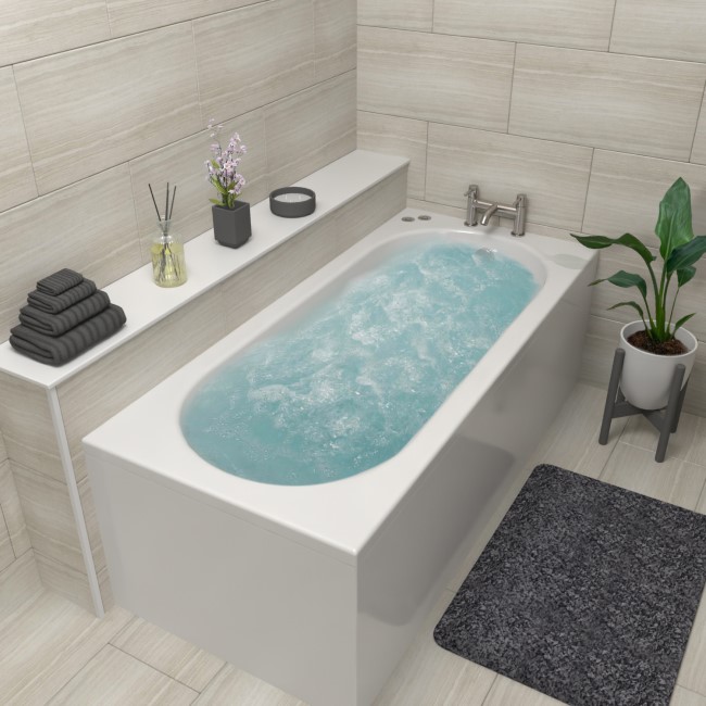 Alton Single Ended Bath with 14 Jet Whirlpool System and 12 Jet Airspa System - 1700 x 750mm