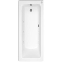 Rutland Single Ended Bath with 6 Jet Whirlpool System - 1800 x 800mm