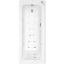 GRADE A1 - Rutland Single Ended Bath with 14 Jet Whirlpool System and 12 Jet Airspa System - 1800 x 800mm