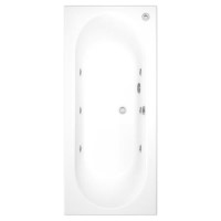 Burford Double Ended Bath with 6 Jet Whirlpool System - 1800 x 800mm
