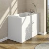 Small Deep Walk In Bath Right Hand with Front Panel &amp; Integrated Seat 1210 x 660mm - Princeton