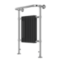 ONLY OPENED - Regent Chrome and Black Heated Towel Rail - 952 x 659mm