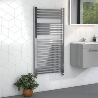 GRADE A1 - Dune Chrome Heated Towel Rail - 1200 x 600mm