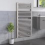 Chrome Heated Towel Rail Radiator 1200 x 600mm - Dune